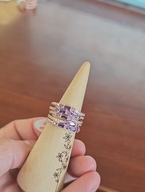 BP "Stay In Your Lane" Rose Gold Amethyst